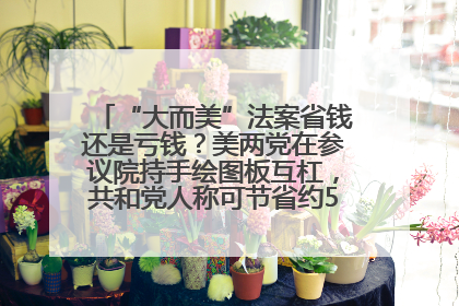 “大而美”法案省钱还是亏钱？美两党在参议院持手绘图板互杠，共和党人称可节省约5000亿美元，民主党人称将增加4.45万亿美元赤字